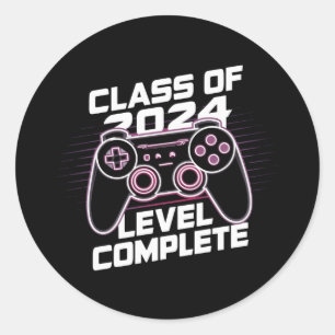 Adesivo Redondo Turma De 2024 Nível Completo Graduação De Finalist