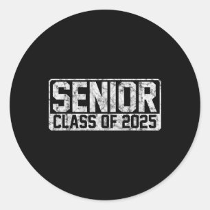 Adesivo Redondo Turma De 2025 Senior 2025 Formatura Volta às Aulas