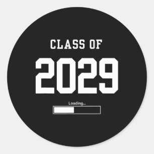 Adesivo Redondo Turma de 2029 Caloura Futuro Ensino Médio Faculdad