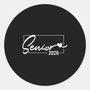 Adesivo Redondo Turma de formatura Senior 2026 turma de 2026 senio