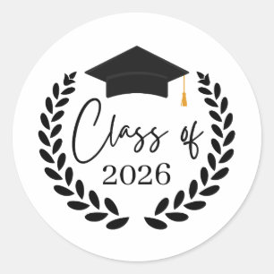 Adesivo Redondo Turma de Graduados de 2026