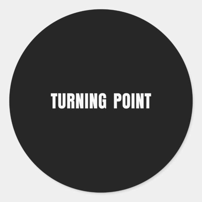 Adesivo Redondo Turning Int  (Frente)