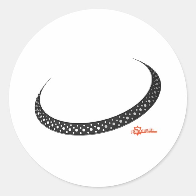 Adesivo Redondo Turno - DJ Djing Disk Jockey Music (Frente)