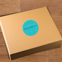 Turquesa Moderna Costurada Faux Couro Artesanal