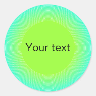 Adesivo Redondo Turquesa moderna e design verde