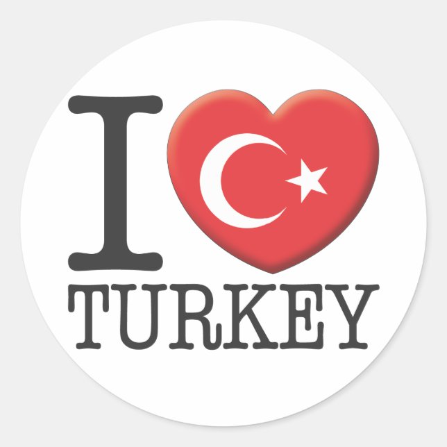 Adesivo Redondo Turquia (Frente)