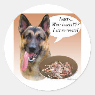 Adesivo Redondo Turquia german shepherd