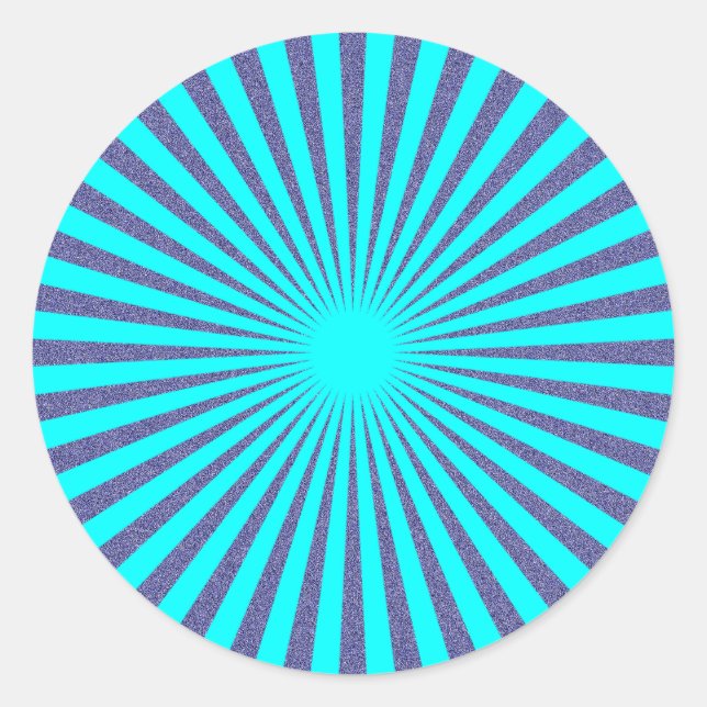 Adesivo Redondo Turquoise Target - (Frente)