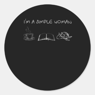 Adesivo Redondo Turtle Lover | Sou uma mulher simples