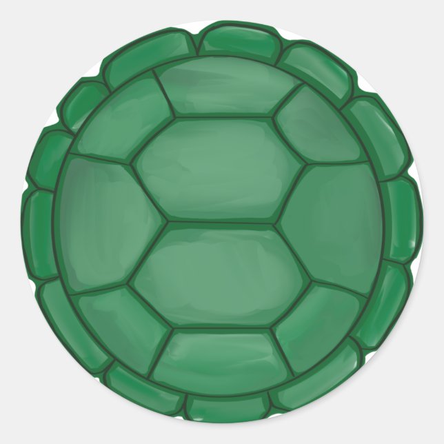 Adesivo Redondo Turtle Shell Stickers Boy Decor (Frente)