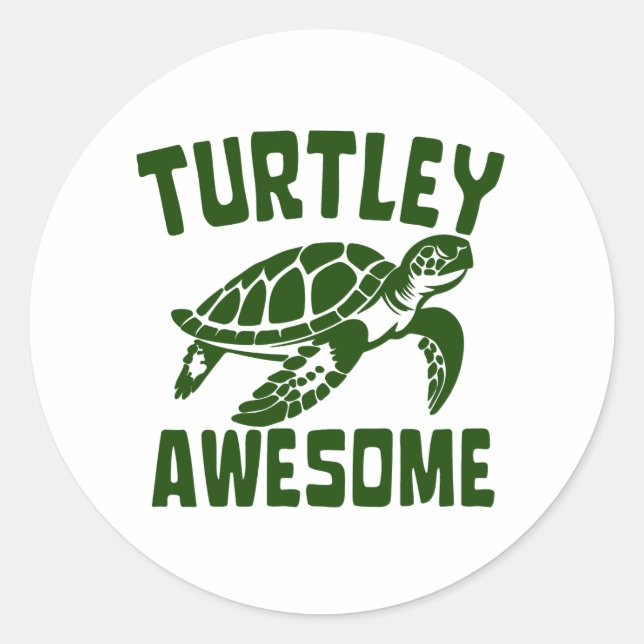 ADESIVO REDONDO TURTLEY AWESOME (Frente)