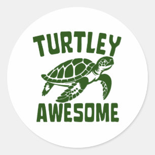 ADESIVO REDONDO TURTLEY AWESOME