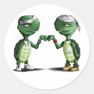 Adesivo Redondo Turttles
