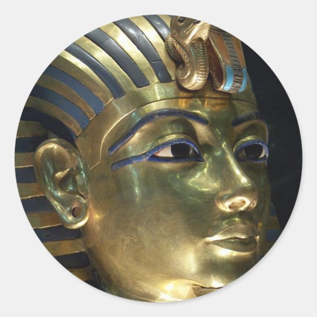 Adesivo Redondo tutankhamun (Frente)