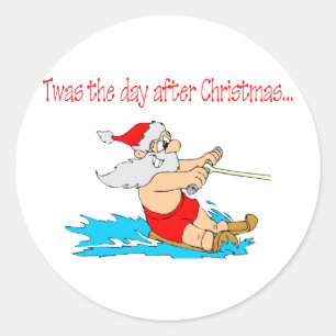 Adesivo Redondo Twas The Day After Christmas