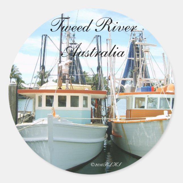 Adesivo Redondo Tweed River Sticker 3 (Frente)