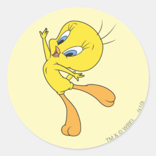 Adesivo Redondo TWEETY™ Consulte me voando