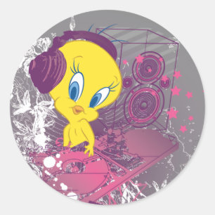 Adesivo Redondo TWEETY™ Djing