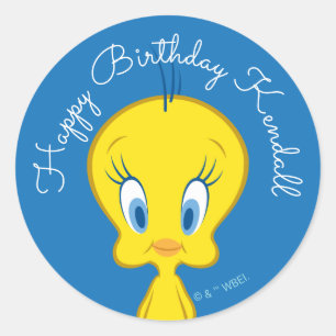 Adesivo Redondo TWEETY™ Passarinho Inocente