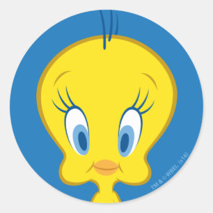 Adesivo Redondo TWEETY™   Pássaro Pequeno Inocente