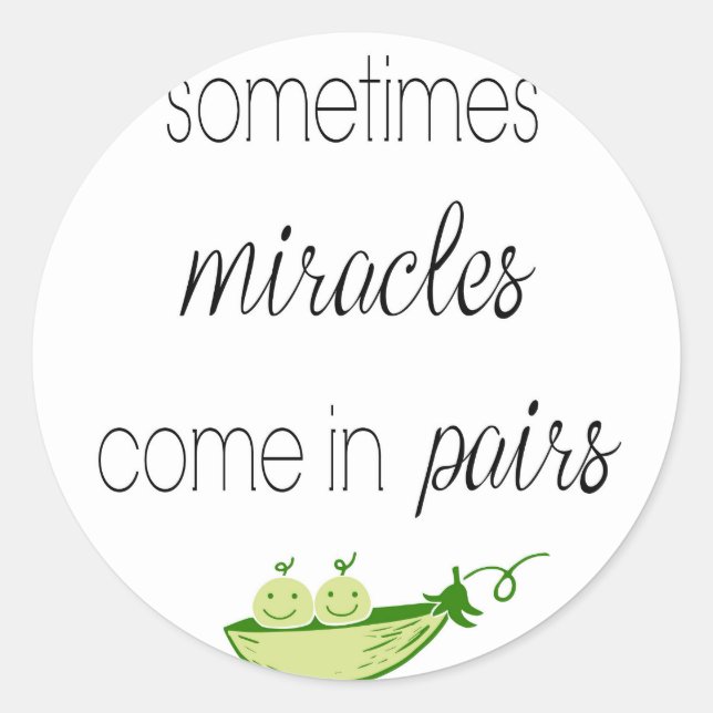 Adesivo Redondo Twin Boys (Frente)