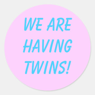 Adesivo Redondo Twins Sticker