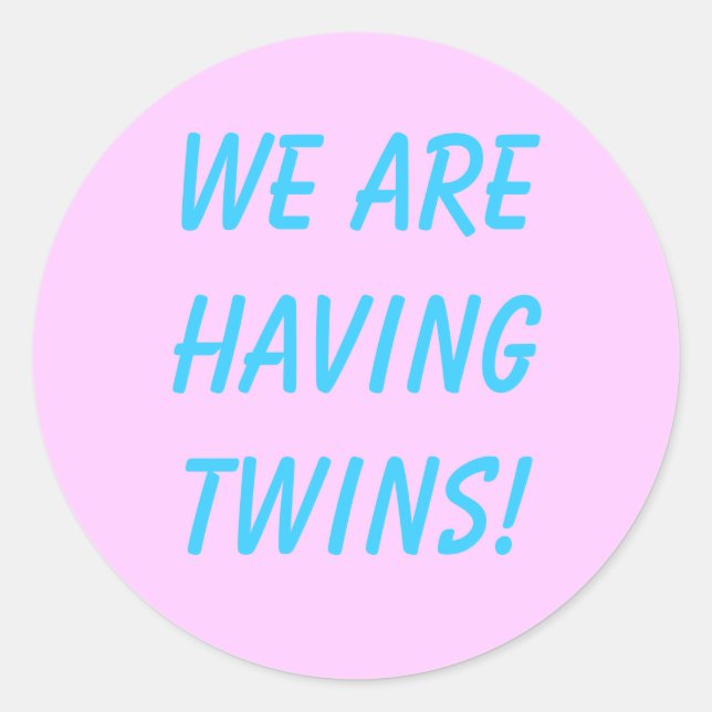 Adesivo Redondo Twins Sticker (Frente)