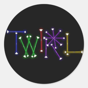 Adesivo Redondo Twirl