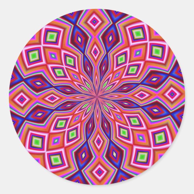 Adesivo Redondo Twist do DNA (Frente)