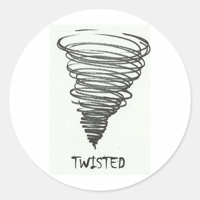 ADESIVO REDONDO TWISTED TORNADO (Frente)