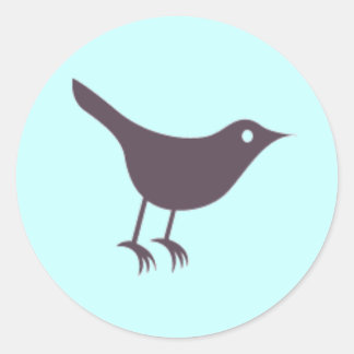 Adesivo Redondo Twitter