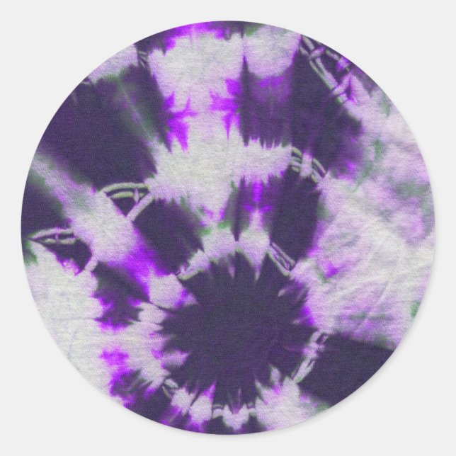 Adesivo Redondo Tye Dye Composition #1 por Michael Moffa (Frente)