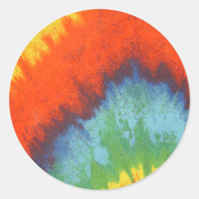 Adesivo Redondo Tye Dye Stickers (Frente)
