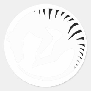Adesivo Redondo Tylacine Alive Sticker