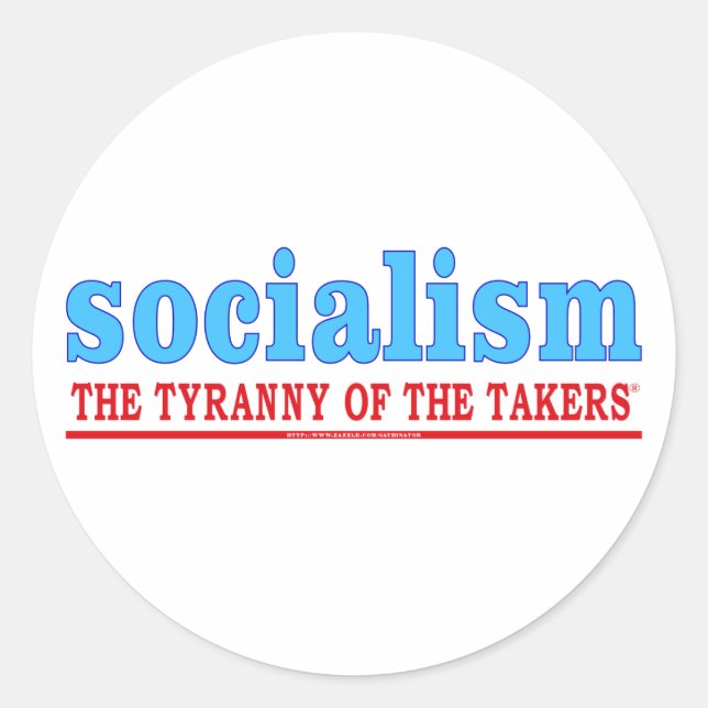 Adesivo Redondo Tyranny Sticker (Frente)