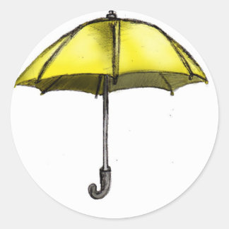Adesivo Redondo U é para o guarda-chuva