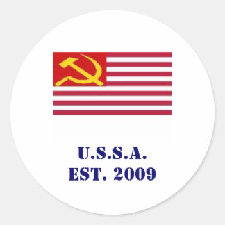 Adesivo Redondo U.S.A.est. 2009