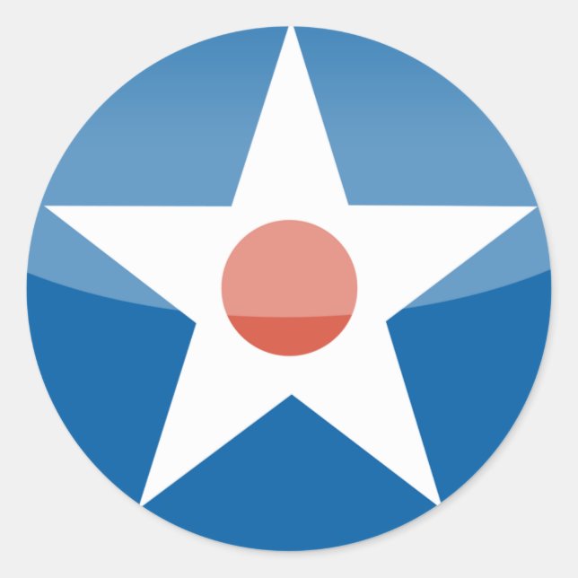 Adesivo Redondo U.S.A. Retro (Frente)