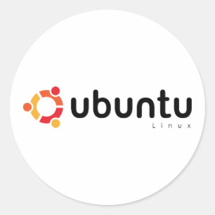 Adesivo Redondo Ubuntu Linux Open Source