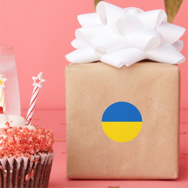 Adesivo Redondo Ucrânia (Festa)