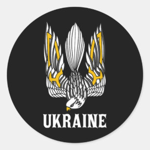 Adesivo Redondo Ucrânia Ucraniano Kiev Trysub Europa Oriental 3