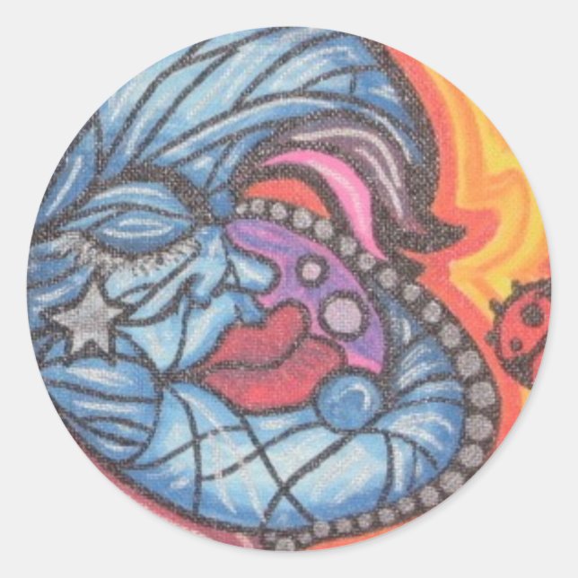 Adesivo Redondo UeMoOn (Frente)