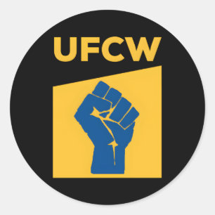 Adesivo Redondo Ufcw Resist Fist Strike