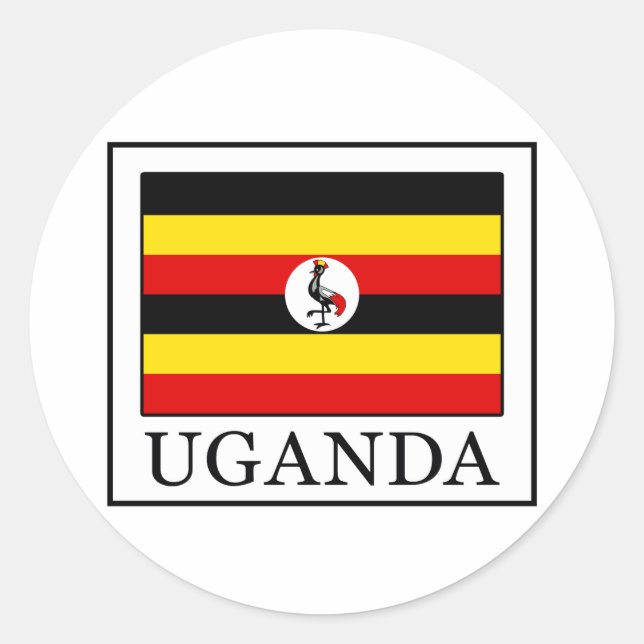 Adesivo Redondo Uganda (Frente)