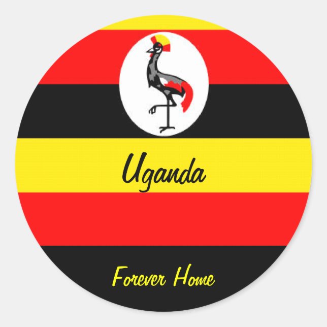 Adesivo Redondo Uganda (Frente)