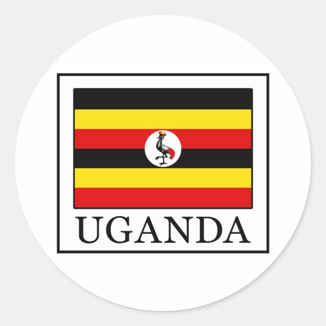 Adesivo Redondo Uganda (Frente)