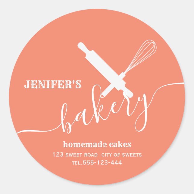 Adesivo Redondo Uísque simples de rolagem profissional moderno (Frente)