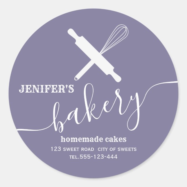 Adesivo Redondo Uísque simples de rolagem profissional moderno (Frente)