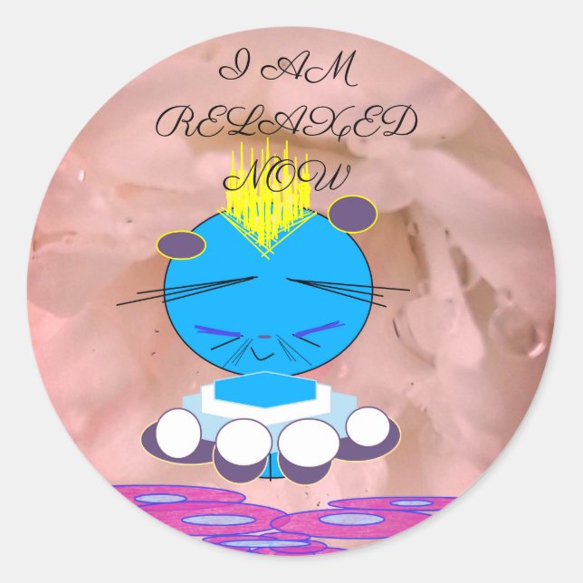 ADESIVO REDONDO UKAT, ESTOU REFLETIDA AGORA (Frente)