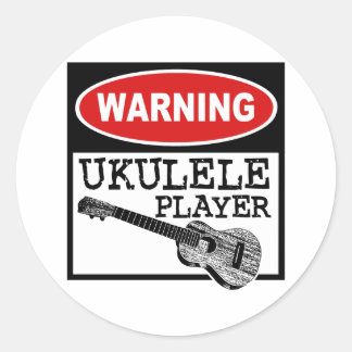 Adesivo Redondo Ukulele